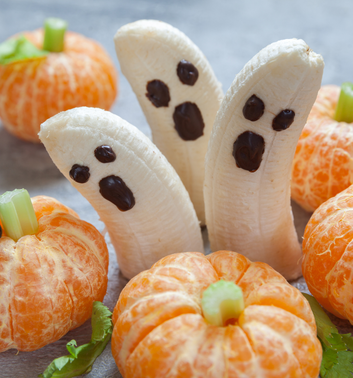 Scare Away Processed Sugar with these Healthy Halloween Treats and Recipes 1 Banana ghosts