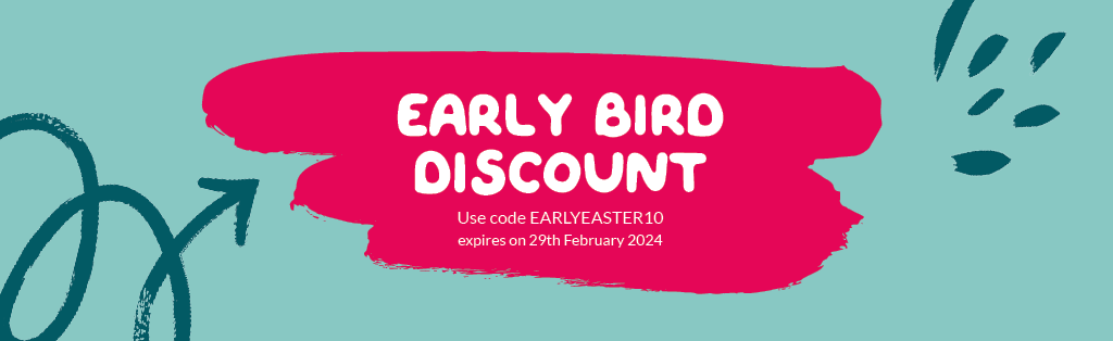 Easter Holiday Camps Early Bird 4 early bird in page graphic