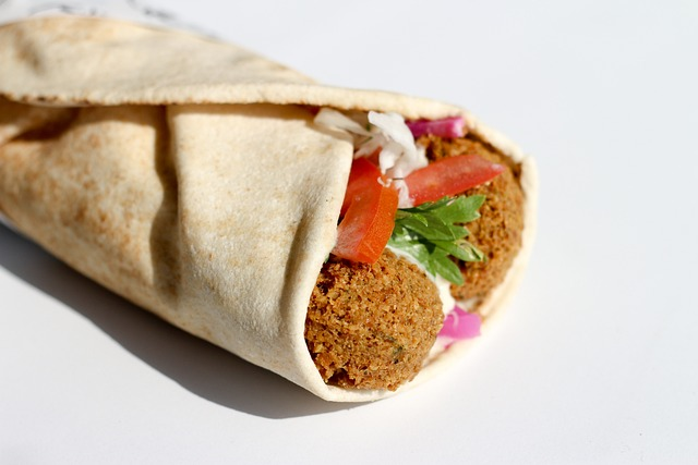 7 healthy packed lunch ideas for kids 6 Falafel in pitta bread with salad