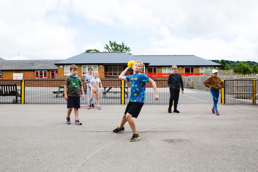 6 Dodgeball Games for Your PE Lessons 1 Dodgeball is where one team throws soft balls at the other team.