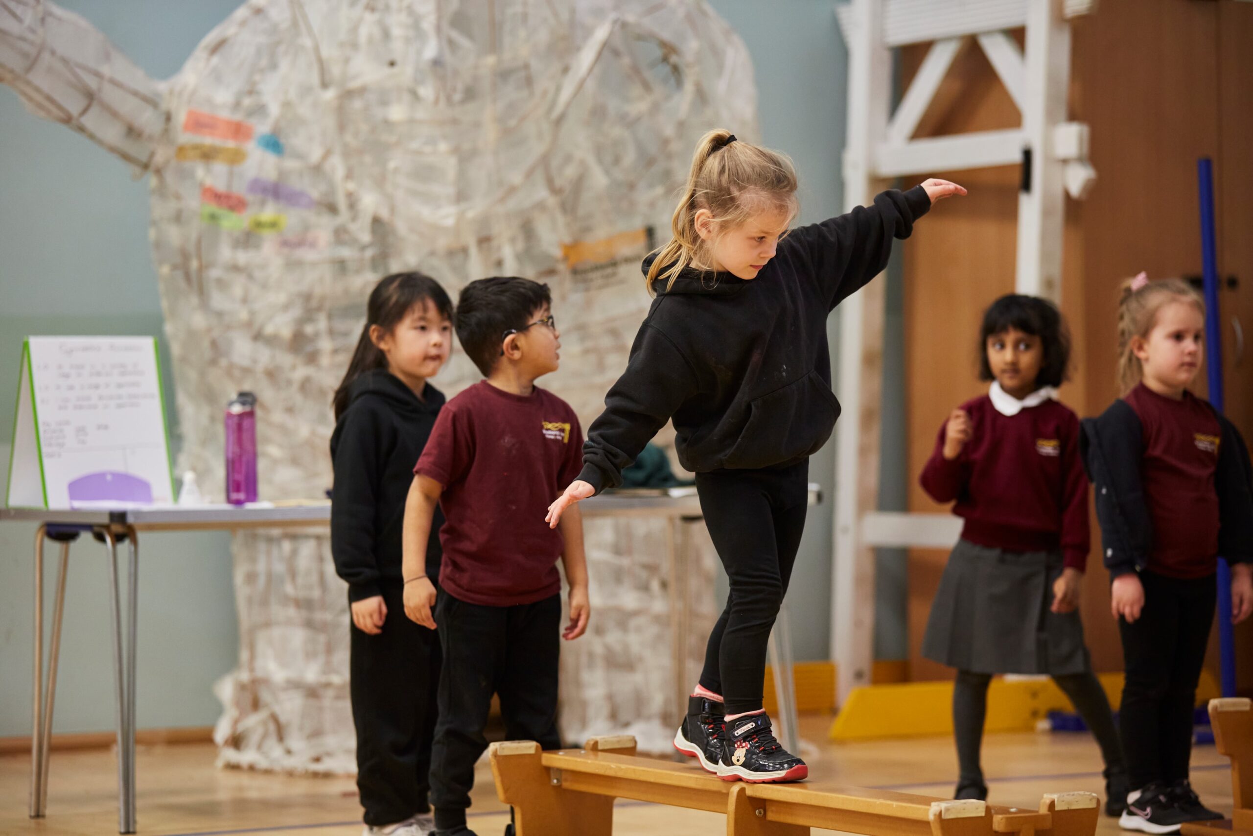 Top tips for teaching primary PE from the experts 1 school children in a gymnastics lesson