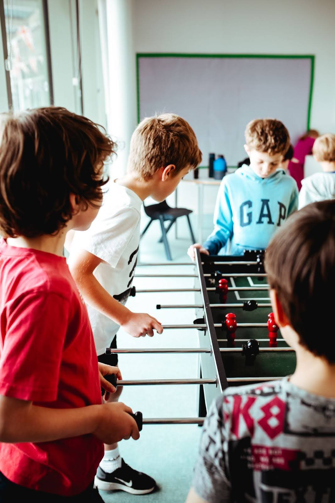 Children playing together during wraparound care