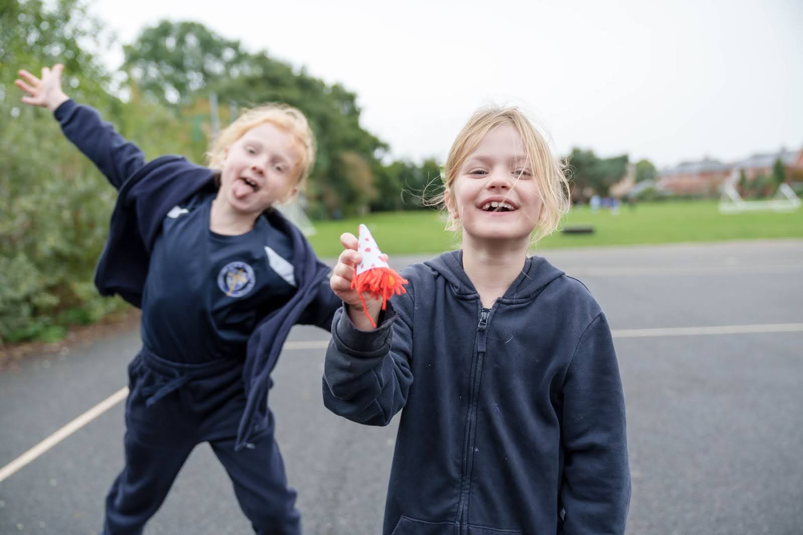 Children in school playground